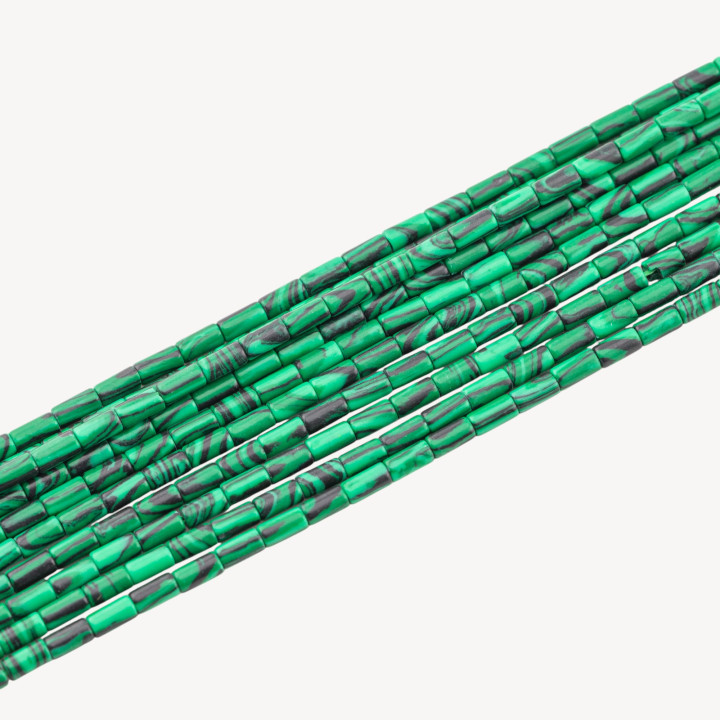 Pasta Di Malachite Cilindro Liscio Cannettina 2x4mm
