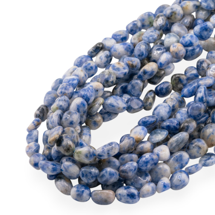 Sodalite Chiaro Sasso Burattato 6x8mm