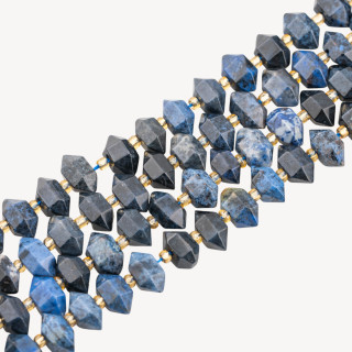 Sodalite Freeform Nugget Sfaccettato 11x7mm