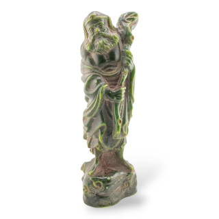 Soprammobile Statua Di Giada Giadeite Verde 22cm