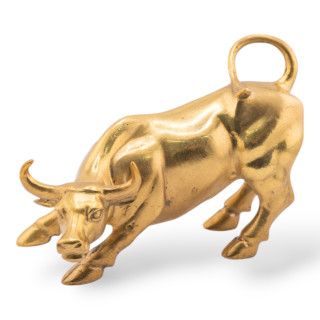 Soprammobile Statua Di Ottone Animalier 11x10cm