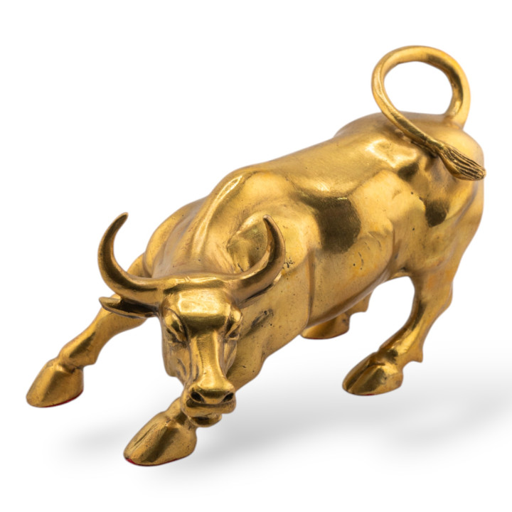 Soprammobile Statua Di Ottone Animalier 18x13cm