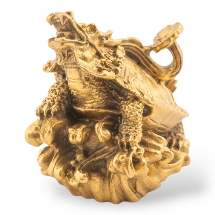 Soprammobile Statua Di Ottone Animalier 6x8cm