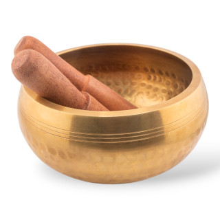 Soprammobile Statua Di Ottone Ciotola 13cm