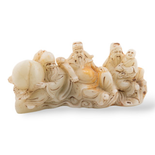 Soprammobile Statue Di Giada Giadeite Inciso A Mano 21cm