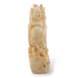 Soprammobile Statue Di Giada Giadeite Inciso A Mano 21cm