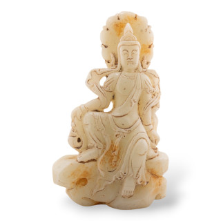 Soprammobile Statue Di Giada Giadeite Inciso A Mano 22cm