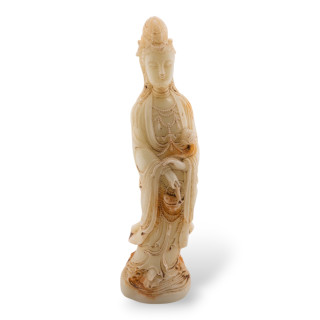 Soprammobile Statue Di Giada Giadeite Inciso A Mano 30cm