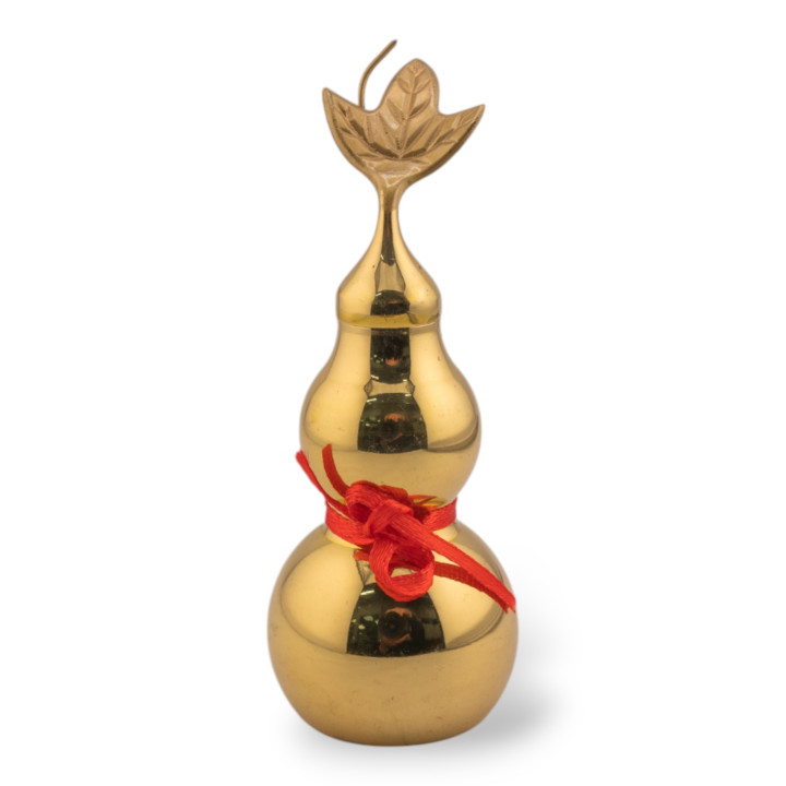 Soprammobile Statua Di Ottone Zucca Ornamentale 10,5cm