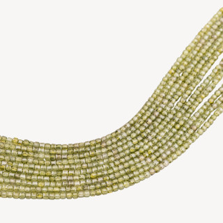 Zirconi Cubi Taglio Rigido 2mm Verde Peridot