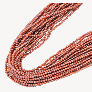 Zirconi Perline Sfaccettate 2mm Arancio Corniola