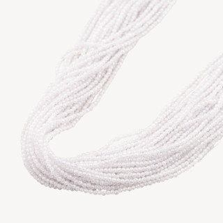 Zirconi Perline Sfaccettate 2mm Bianco