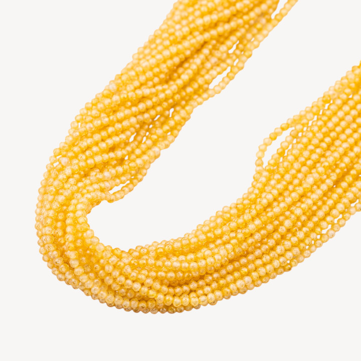 Zirconi Perline Sfaccettate 2mm Topazio Giallo