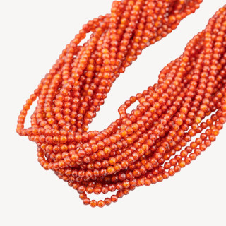 Zirconi Perline Sfaccettate 3mm Arancio Corniola