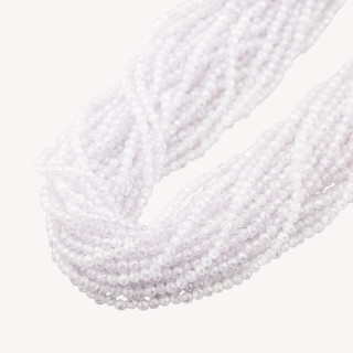 Zirconi Perline Sfaccettate 3mm Bianco