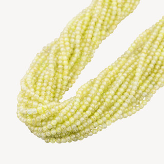 Zirconi Perline Sfaccettate 3mm Verde Peridot Chiaro