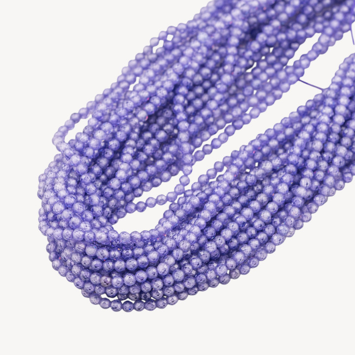 Zirconi Perline Sfaccettate 3mm Viola Intenso