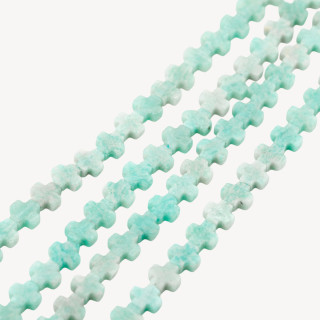 Amazzonite Croce 8mm