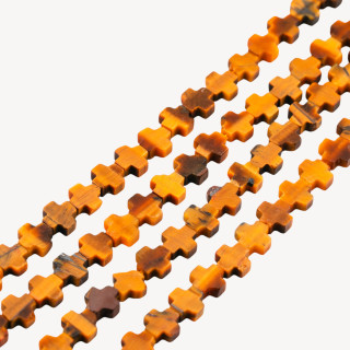 Occhio Di Tigre Croce 8mm