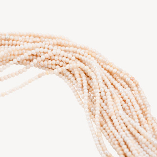 Perle Di Fiume Microperle Tonde Economiche 2,5-3mm Bianco Opaco