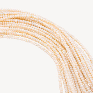 Perle Di Fiume Microperle Tondo 3,5-3,0mm Bianco