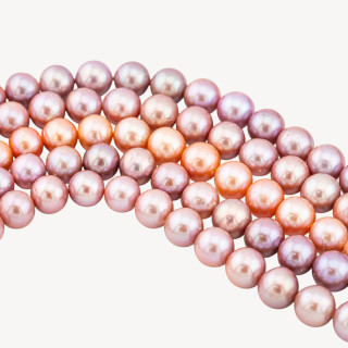 Perle Di Fiume Tonde Edison 9-11mm Lilla