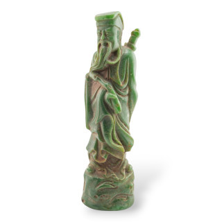 Soprammobile Statua Di Giada Giadeite Verde 20-24cm