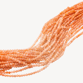 Pietra Del Sole Perlina Tonda Sfaccettata Diamond Cut 2,5mm