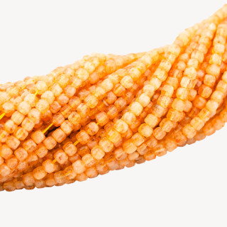 Quarzo Citrino Cubi Taglio Rigido 3mm