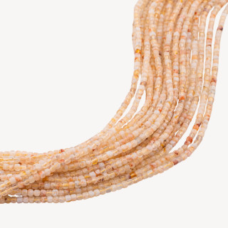 Quarzo Citrino Cubo Taglio Rigido Sfaccettato 2,5mm