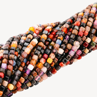 Quarzo Mix Cubi Taglio Sfaccettato 3,5mm