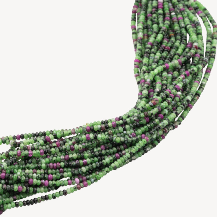 Rubizoisite Perlina Rondella Sfaccettata Diamond Cut 2x1mm