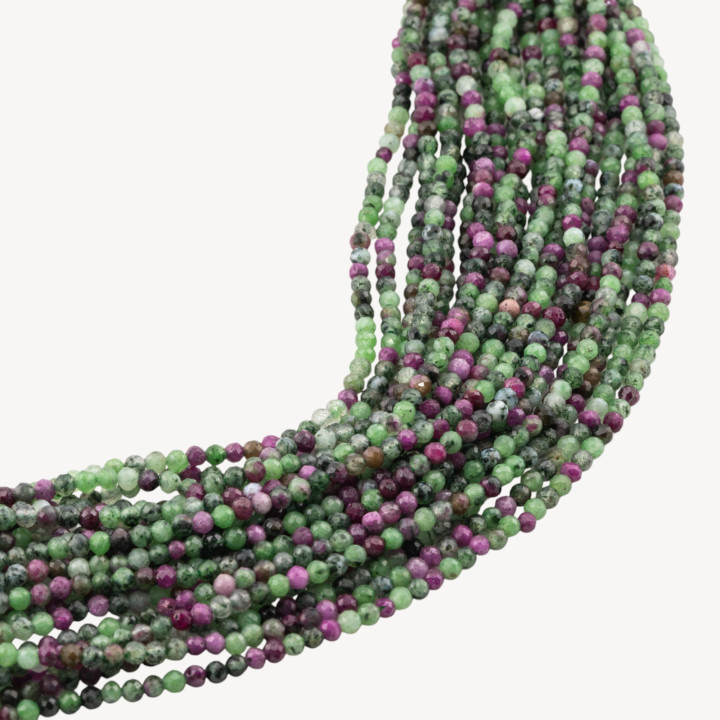 Rubizoisite Perlina Tonda Sfaccettata Diamond Cut 2,8mm