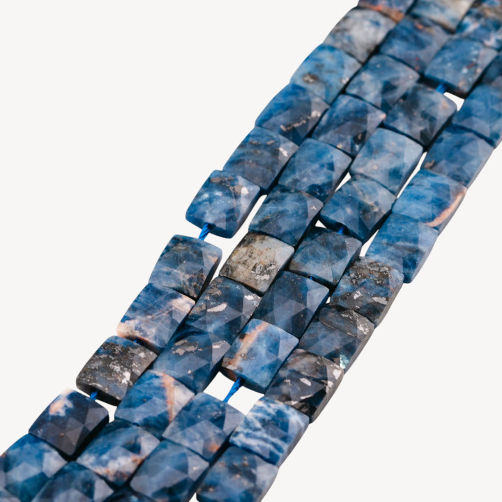 Sodalite Rettangolo Piatto Sfaccettato Taglio Rigido 8x10mm