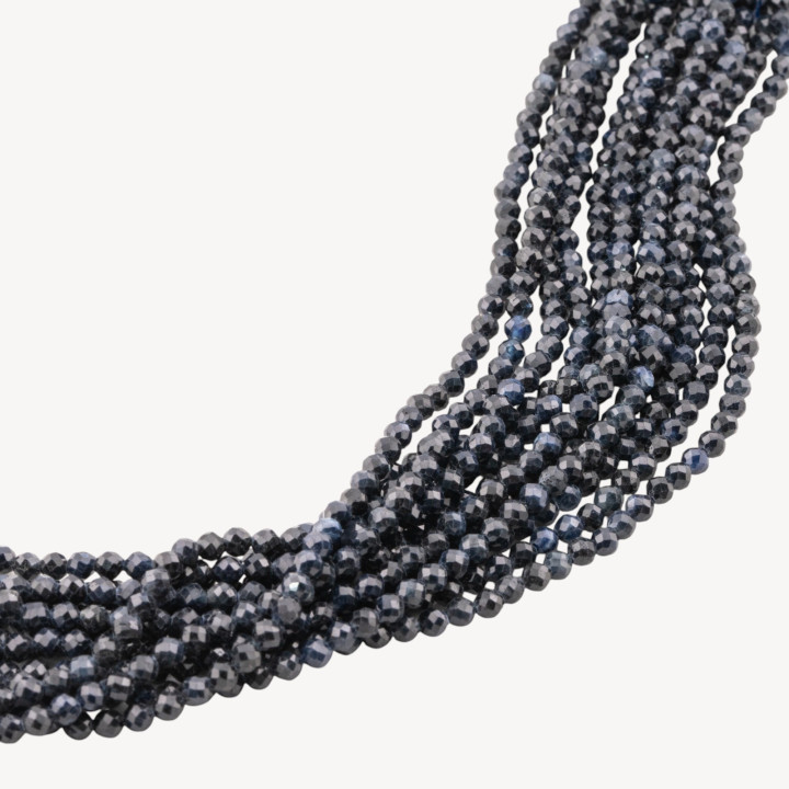 Zaffiro Perlina Tonda Sfaccettata Diamond Cut 3mm