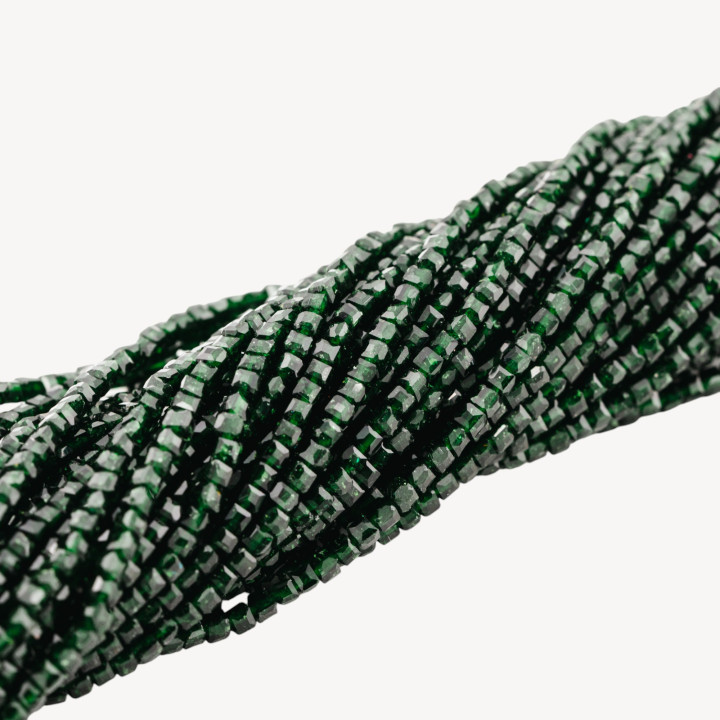 Zirconi Cubi Taglio Rigido 2,5mm Verde Shiny
