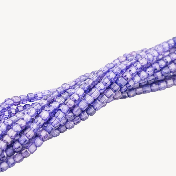 Zirconi Cubi Taglio Rigido 3mm Viola