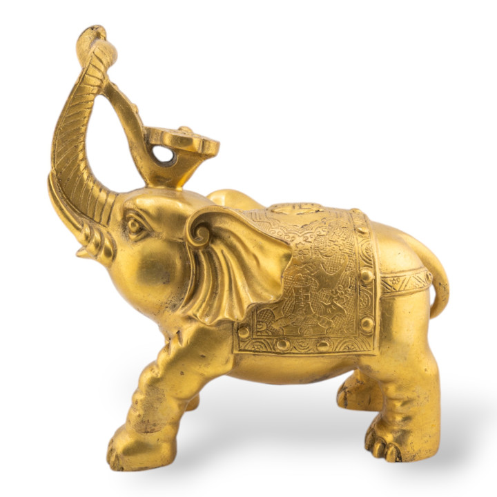 Soprammobile Statua Di Ottone Animalier 12,5x11cm