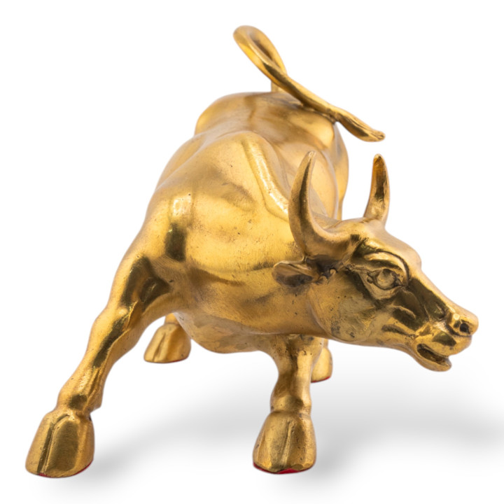 Soprammobile Statua Di Ottone Animalier 18x13cm