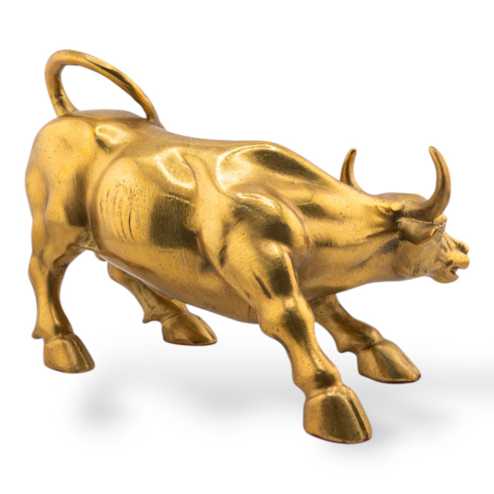 Soprammobile Statua Di Ottone Animalier 18x13cm