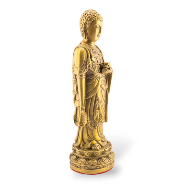 Soprammobile Statua Di Ottone Monaco 7x21cm