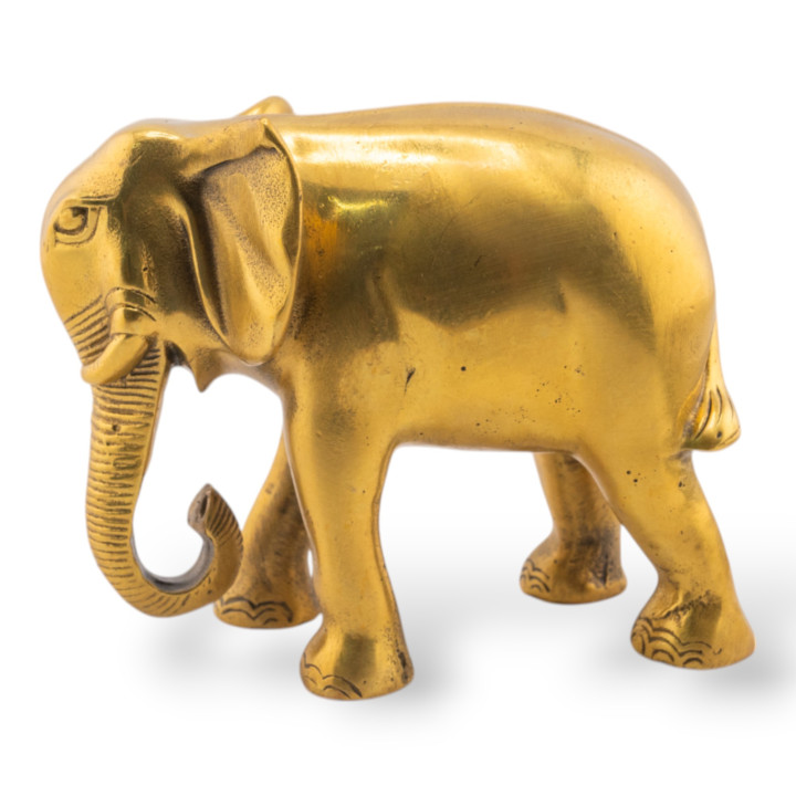 Soprammobile Statua Di Ottone Animalier 9x10,5cm