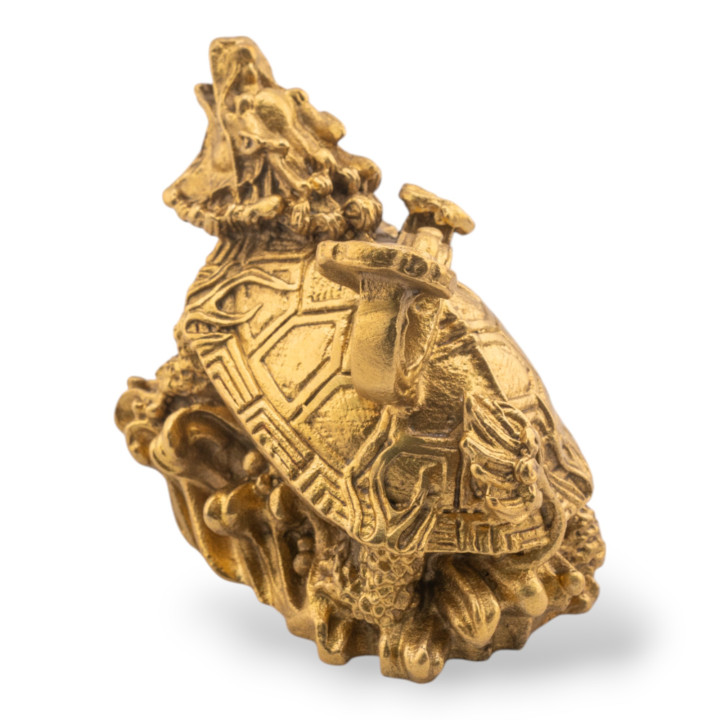 Soprammobile Statua Di Ottone Animalier 6x8cm