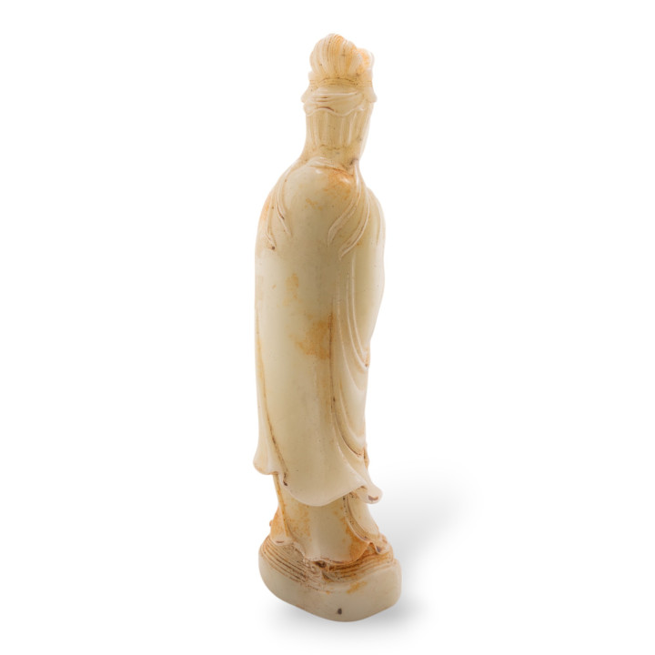 Soprammobile Statue Di Giada Giadeite Inciso A Mano 30cm