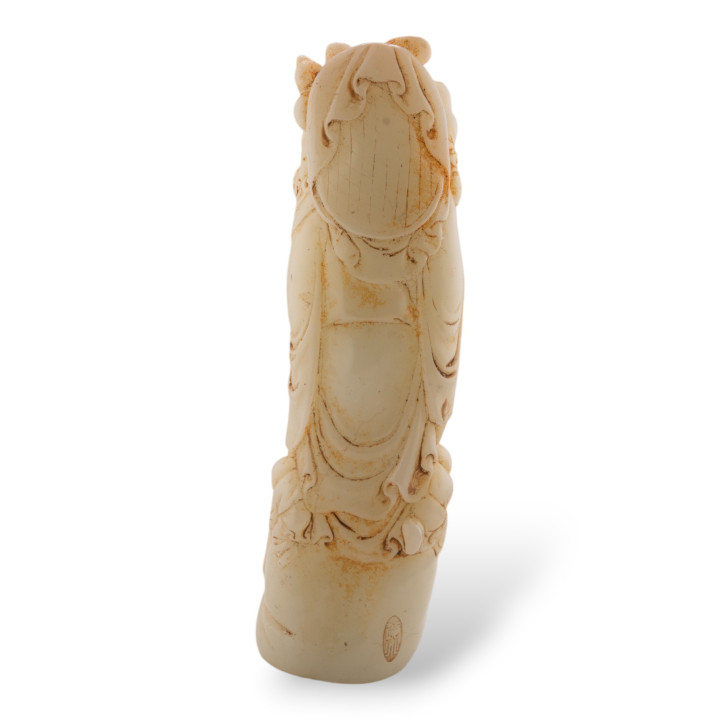 Soprammobile Statue Di Giada Giadeite Inciso A Mano 21cm