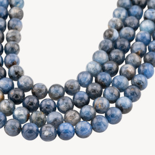 Cianite Perlina Tonda Liscia 10mm Scuro