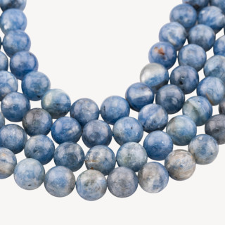 Cianite Perlina Tonda Liscia 12mm Scuro