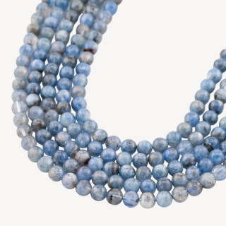 Cianite Perlina Tonda Liscia 6mm Scuro