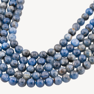 Cianite Perlina Tonda Liscia 8mm Scuro