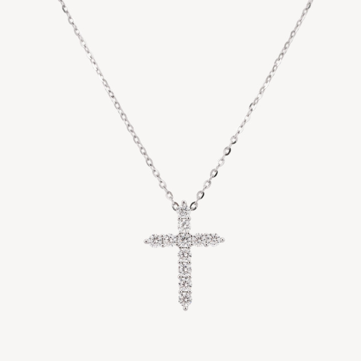 Collana Con Pendente In Argento 925 Con Zirconi